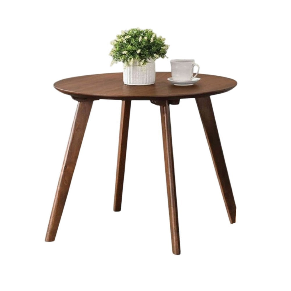 Ary 2pc Accent Table & Wingback Chair Set | Beige Boucle | Walnut Brown BM337255