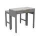 Helly 5pc Counter Height Table & 4 Stool Set | Gray Faux Marble Top BM337257