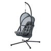 Bery Outdoor Swing Chair w Foldable St& | Dark Gray Cushion