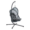Bery Outdoor Swing Chair w Foldable St& | Dark Gray Cushion