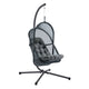 Bery Outdoor Swing Chair w Foldable St& | Dark Gray Cushion
