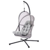 Bery Outdoor Swing Chair w Foldable St& | Light Gray Cushion