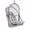 Bery Outdoor Swing Chair w Foldable St& | Light Gray Cushion