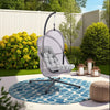 Bery Outdoor Swing Chair w Foldable St& | Light Gray Cushion