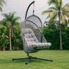Bery Outdoor Swing Chair w Foldable St& | Light Gray Cushion