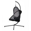 Cery Outdoor Egg Swing Chair | Foldable St& | Coastal Black Cushion