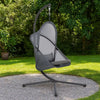 Cery Outdoor Egg Swing Chair | Foldable St& | Dark Gray Cushion