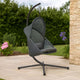 Cery Outdoor Egg Swing Chair | Foldable St& | Dark Gray Cushion