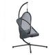Cery Outdoor Egg Swing Chair | Foldable St& | Dark Gray Cushion