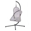 Cery Outdoor Egg Swing Chair | Foldable St& | Light Gray Cushion