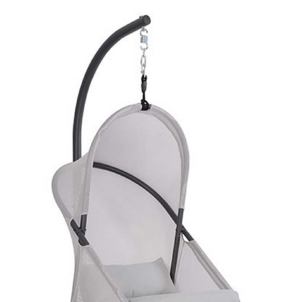 Cery Outdoor Egg Swing Chair | Foldable St& | Light Gray Cushion