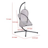 Cery Outdoor Egg Swing Chair | Foldable St& | Light Gray Cushion