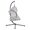 Cery Outdoor Egg Swing Chair | Foldable St& | Light Gray Cushion