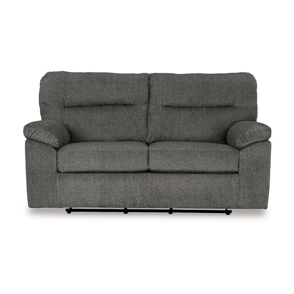Yido Gliding Loveseat | 72’’ | Soft Mineral Gray Polyester Pillowtop BM337272