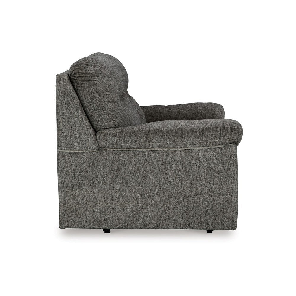 Yido Gliding Loveseat | 72’’ | Soft Mineral Gray Polyester Pillowtop BM337272