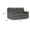 Yido Gliding Loveseat | 72’’ | Soft Mineral Gray Polyester Pillowtop BM337272