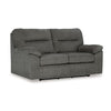 Yido Gliding Loveseat | 72" | Soft Mineral Gray Polyester Pillowtop