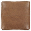 Accent Ottoman | 42’’ Square | Caramel Brown Faux Leather | Non Skid BM337274