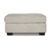 Roy Accent Ottoman | 40’’ Rectangular | Soft Light Gray Polyester Seat BM337275