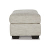 Roy Accent Ottoman | 40’’ Rectangular | Soft Light Gray Polyester Seat BM337275