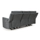 Jinu Power Recliner Sofa | 86’’ | Dark Gray Polyester Micro Chenille BM337276
