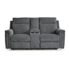 Jinu Power Recliner Loveseat | 75’’ Soft Gray Polyester Micro Chenille BM337277