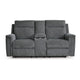 Jinu Power Recliner Loveseat | 75’’ Soft Gray Polyester Micro Chenille BM337277