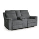 Jinu Power Recliner Loveseat | 75" Soft Gray Polyester Micro Chenille