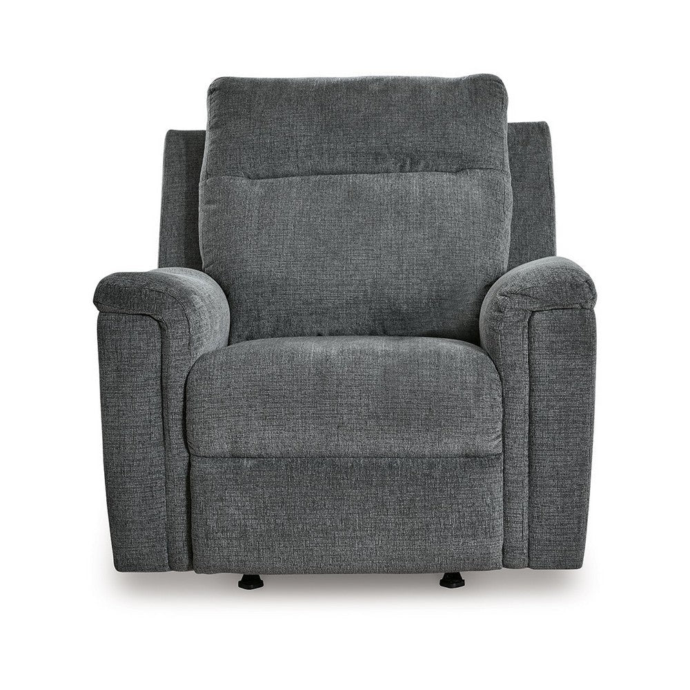 Jinu Power Recliner Chair | Gray Polyester and Soft Micro Chenille BM337278