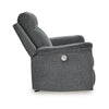 Jinu Power Recliner Chair | Gray Polyester and Soft Micro Chenille BM337278