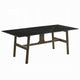 Eny Dining Table | 71" Ceramic Rectangular Top | Walnut Brown Wood