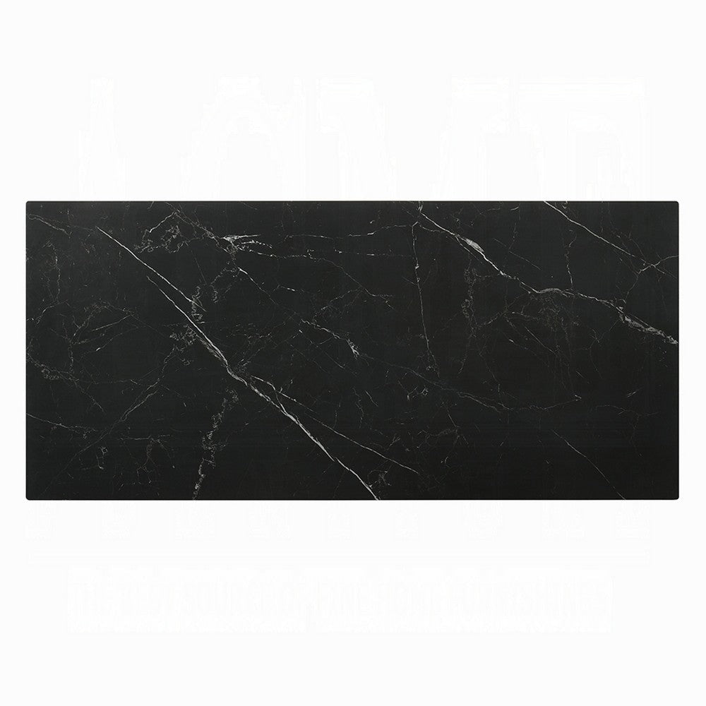 Eny Dining Table | 71’’ Ceramic Rectangular Top | Walnut Brown Wood BM337309