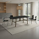 Eny Dining Table | 71" Ceramic Rectangular Top | Walnut Brown Wood