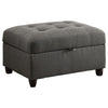 Esse Sectional Chaise Sofa w/ Storage Ottoman | 2 Accent Pillows | Gray BM337732