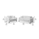 Shanice 2pc Living Room Sofa Set | 4 Accent Pillows | White Trillium BM337739
