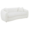 Viola 2pc Living Room Sofa Set | White Boucle & Faux Sheepskin BM337741