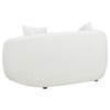 Viola 2pc Living Room Sofa Set | White Boucle & Faux Sheepskin BM337741