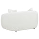 Viola 2pc Living Room Sofa Set | White Boucle & Faux Sheepskin BM337741