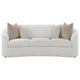 Tia 2pc Living Room Sofa Set w/ 6 Accent Pillows | White Boucle BM337745