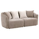 Tovi 2pc Living Room Set | Shelter Back Sofa | 7 Accent Pillows | Latte Chenille BM337751