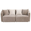 Tovi 2pc Living Room Set | Shelter Back Sofa | 7 Accent Pillows | Latte Chenille BM337751