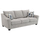 Kito 2pc Living Room Sofa Set | Modern Sloped Arms | Light Gray Boucle BM337773