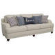 Liya 2pc Sofa & Loveseat Set | 7 Blue Pillows | Light Gray BM337775