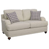 Liya 2pc Sofa & Loveseat Set | 7 Blue Pillows | Light Gray BM337775
