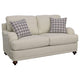 Liya 2pc Sofa & Loveseat Set | 7 Blue Pillows | Light Gray BM337775