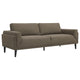 Fiza 2pc Living Room Sofa Set | Track Arms | Mitred Accents | Brown BM337793
