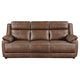 Ellen 2 Piece Sofa & Loveseat Set | Brown Faux Leather BM337815