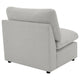 Biny Modular Armless Chair | Light Gray | Plush Foam Cushions BM337821