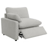 Biny Modular Power Reclining Sofa | 2 Pillows | Light Gray | 124’’ BM337822