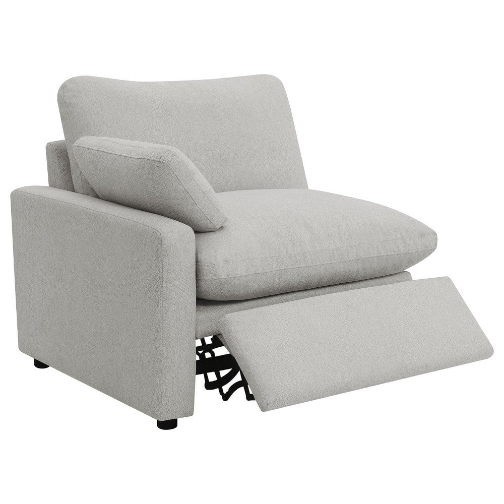 Biny Modular Power Reclining Sofa | 2 Pillows | Light Gray | 124’’ BM337822